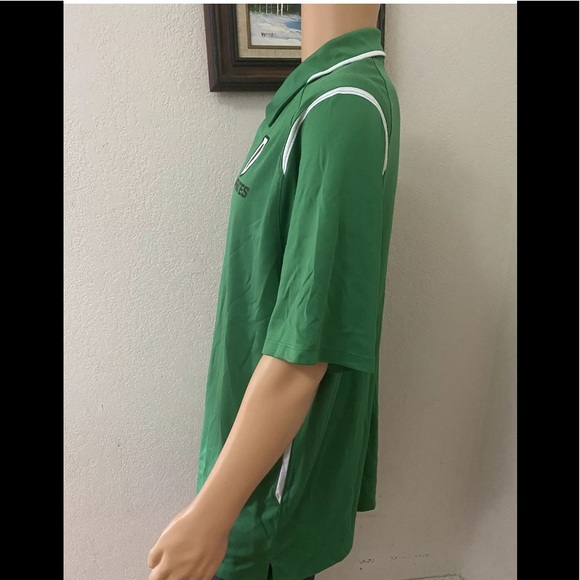 Nike Men's Golf Dri-Fit Pirates Athletic Green Polo Shirt Size XL Short Sleeve - Picture 4 of 11